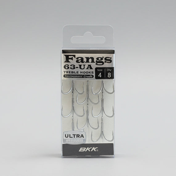 BKK FANGS 63-UA เบ็ดสามทางเกรดทัวร์นาเมนต์ เคลือบสารป้องกันสนิมพิเศษ