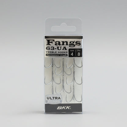 BKK FANGS 63-UA เบ็ดสามทางเกรดทัวร์นาเมนต์ เคลือบสารป้องกันสนิมพิเศษ
