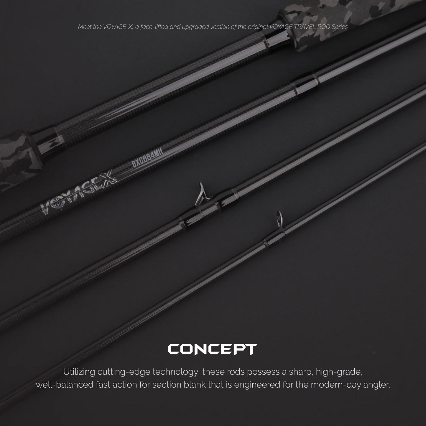 BONE TRAVEL ROD - VOYAGE-X - FOUR PIECE TRAVEL ROD
