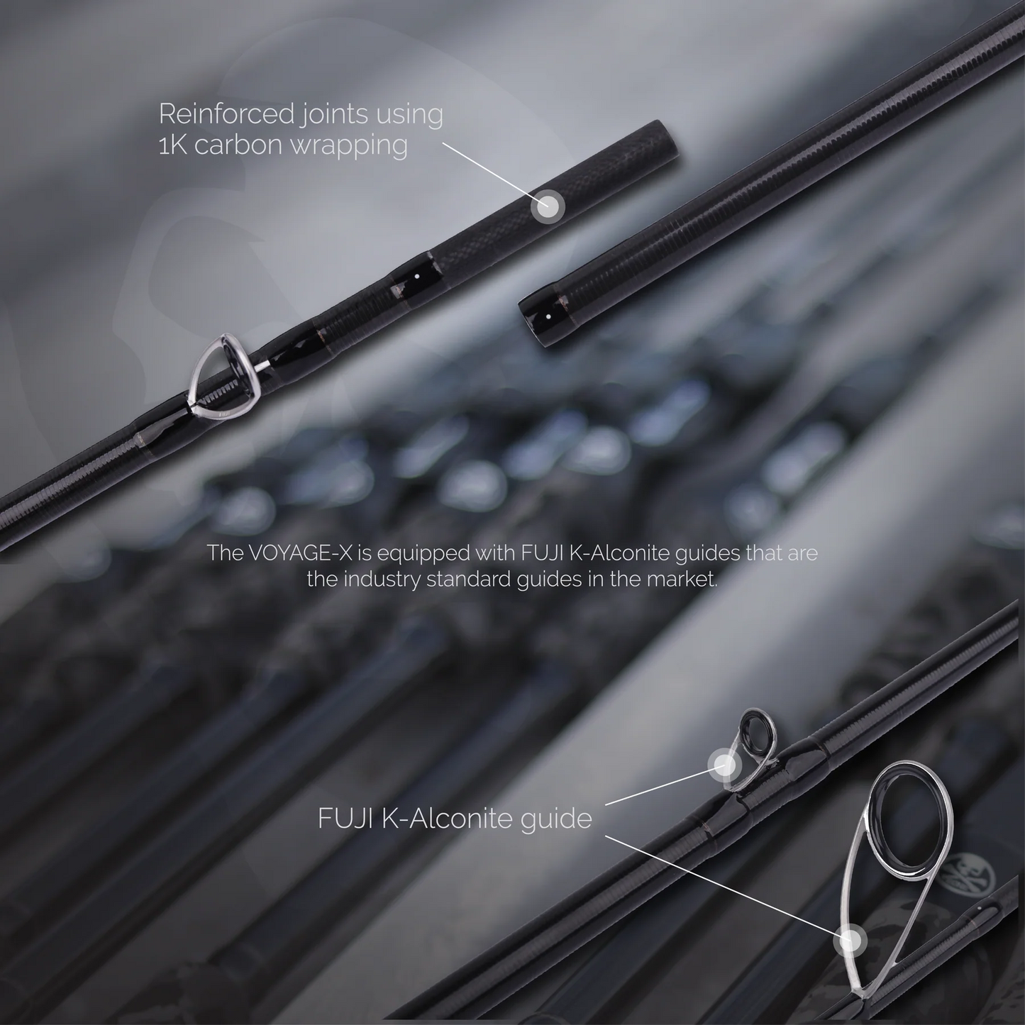 BONE TRAVEL ROD - VOYAGE-X - FOUR PIECE TRAVEL ROD
