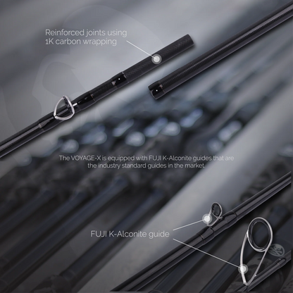 BONE TRAVEL ROD - VOYAGE-X - FOUR PIECE TRAVEL ROD