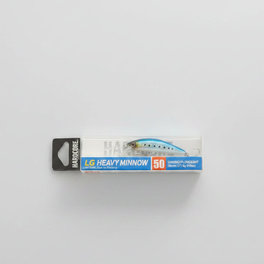 HARDCORE LIGHT GAME HEAVY MINNOW 50S