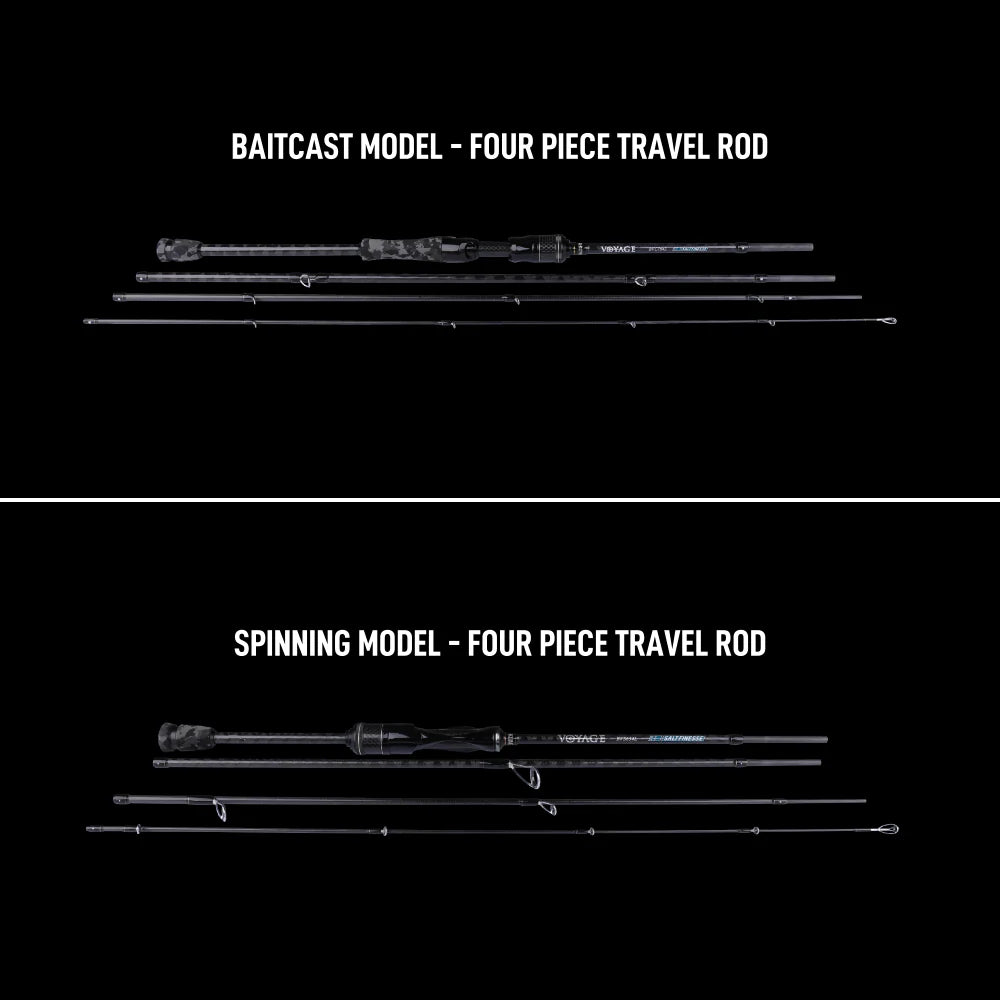 คันเบ็ด BONE TRAVEL ROD - VOYAGE SALT FINESSE SERIES (คันเบ็ดเดินทางสี่ท่อน)
