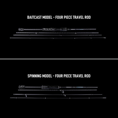 คันเบ็ด BONE TRAVEL ROD - VOYAGE SALT FINESSE SERIES (คันเบ็ดเดินทางสี่ท่อน)