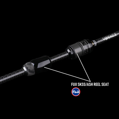 คันเบ็ด BONE TRAVEL - VOYAGE SALT FINESSE LITE - คันตันคาร์บอน (คันเบ็ดเดินทางสี่ท่อน)